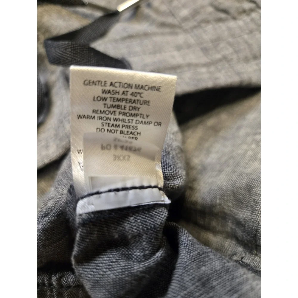 Orvis Linen Blend Pants Womens 16 Gray Cuff Leg Relaxed Lightweight Beach‎ Luxe
